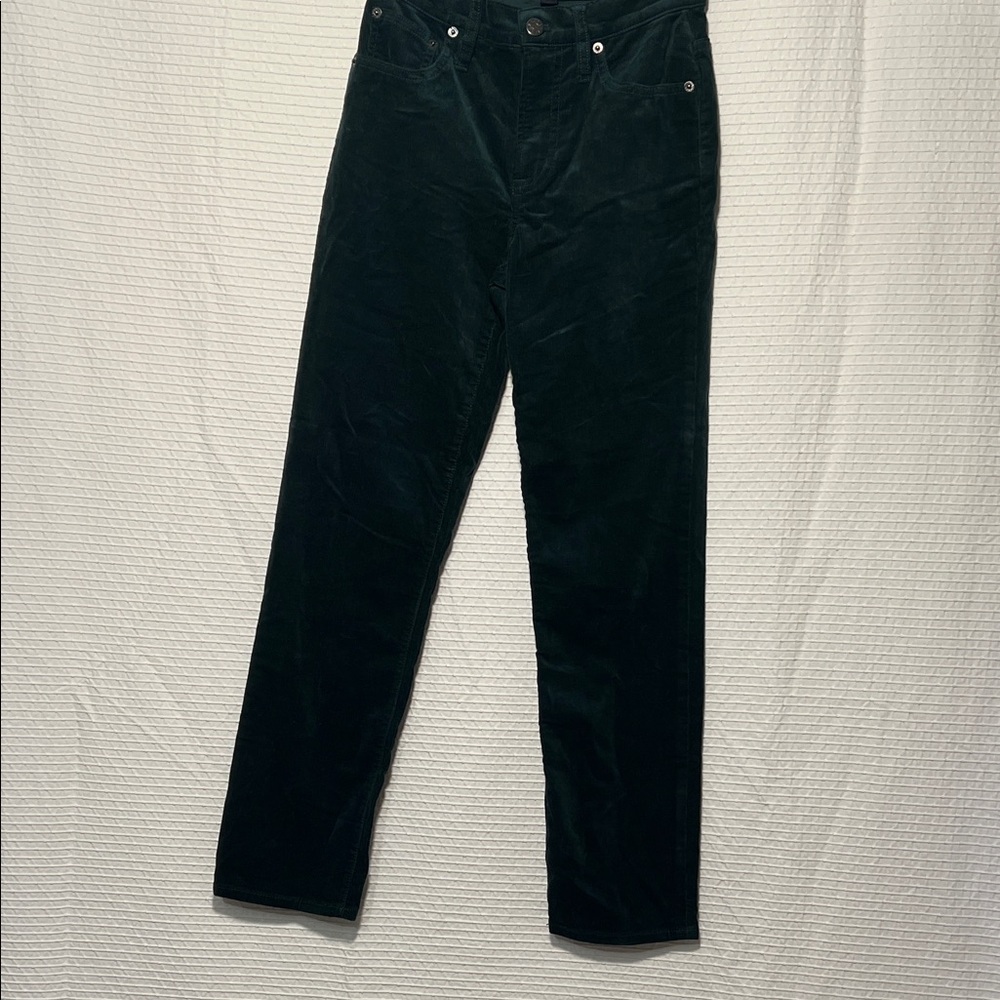 J. Crew Women's Dark Green Corduroy Pants